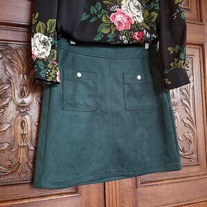 LIKE NEW Faux Suede Mini Skirt